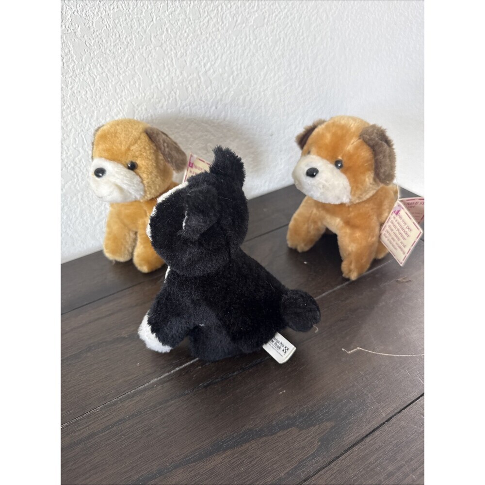 3 Purina Pets For People Vintage Plush Cat & Dog 1996 Stuffed Animal Kitten Pup - Picture 5 of 10